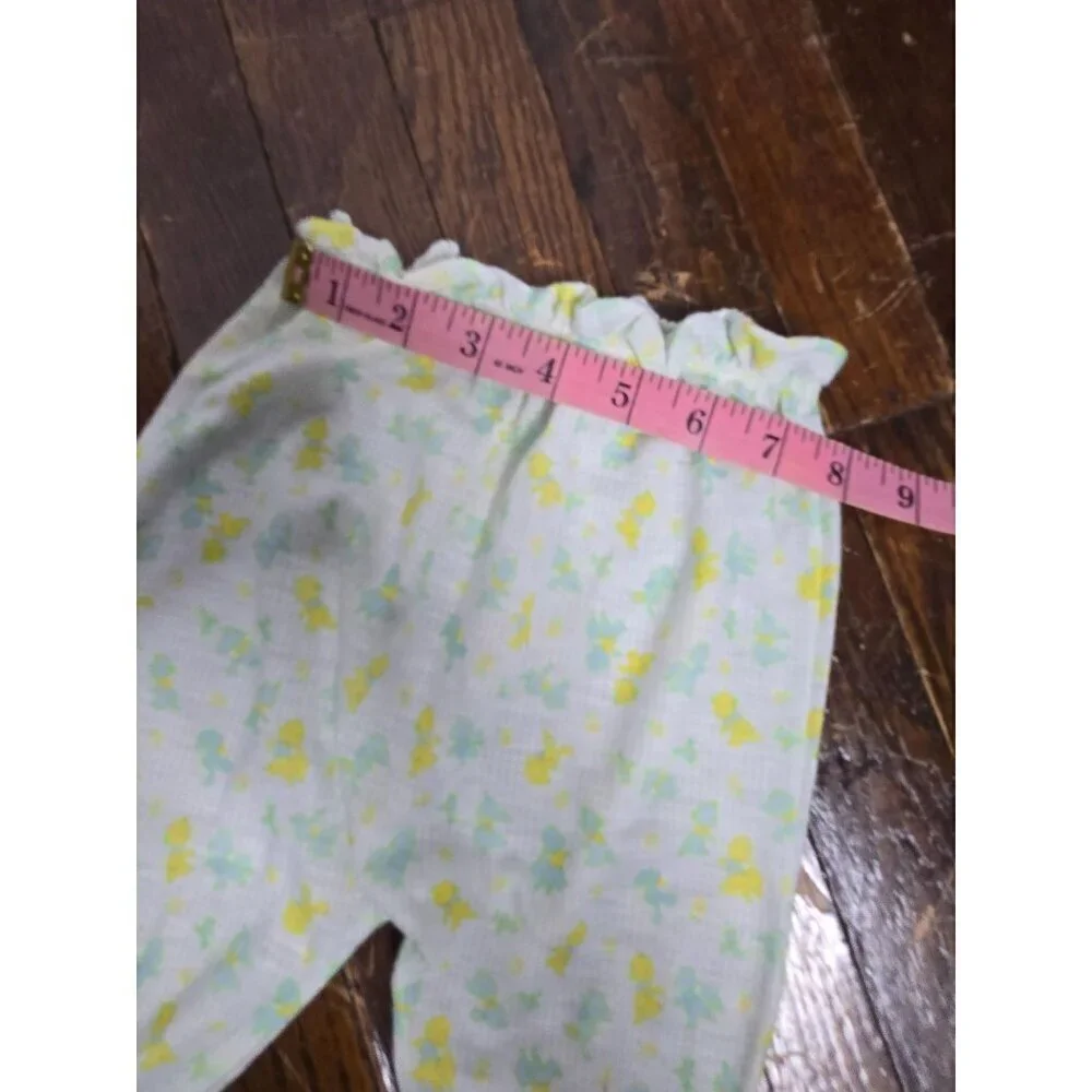 Vintage Carters Pastel Footed Animal Print Pants